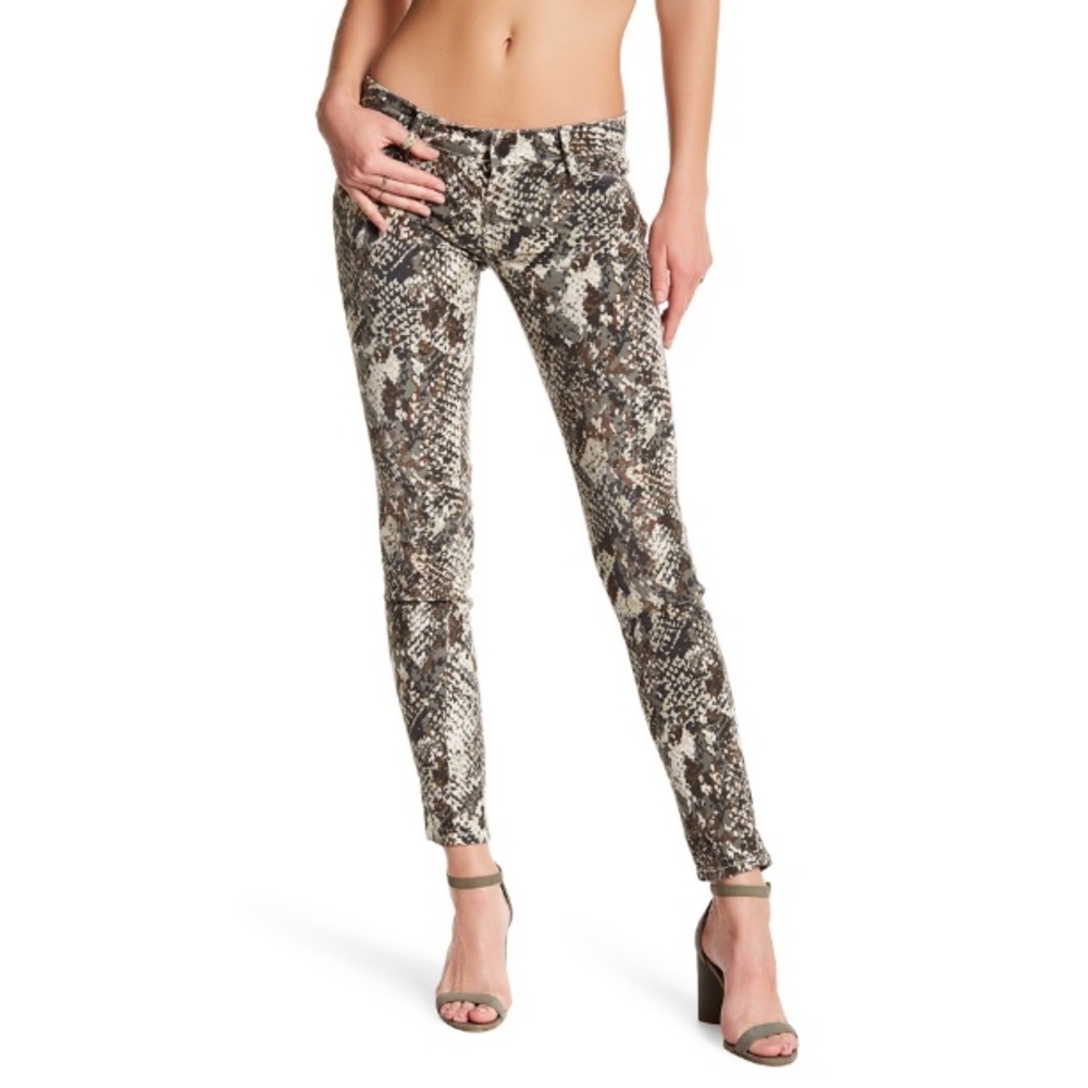 ETIENNE MARCEL Camo Printed Skinny Jeans 28